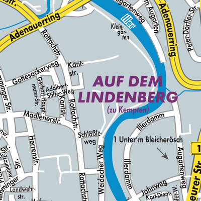 Stadtplan Kempten (Allgäu)