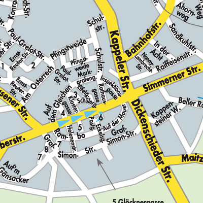Stadtplan Kirchberg (Hunsrück)