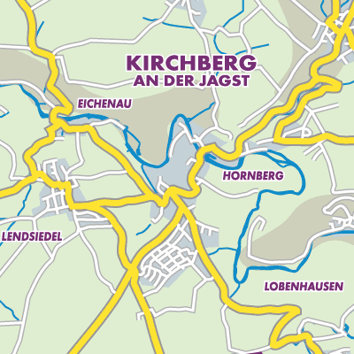 Übersichtsplan Kirchberg an der Jagst