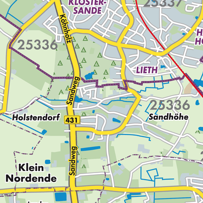 Übersichtsplan Klein Nordende
