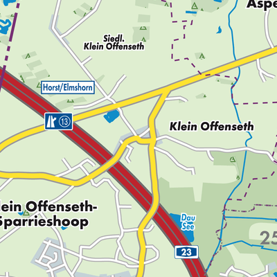 Übersichtsplan Klein Offenseth-Sparrieshoop