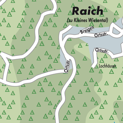 Stadtplan Kleines Wiesental