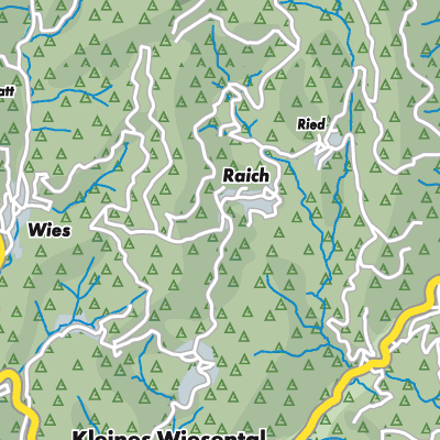 Übersichtsplan Kleines Wiesental