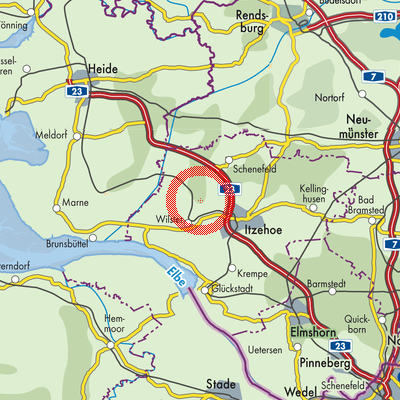 Landkarte Kleve