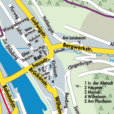 Stadtplan Klingenberg am Main