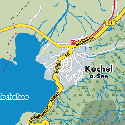 Übersichtsplan Kochel am See