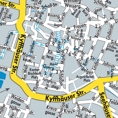 Stadtplan Bad Frankenhausen/Kyffhäuser