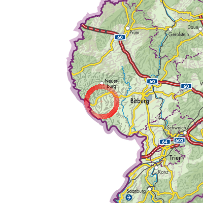 Landkarte Lahr