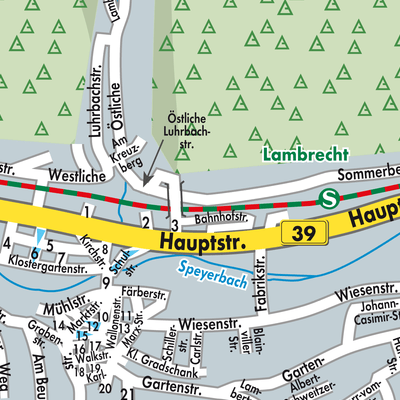 Stadtplan Lambrecht (Pfalz)