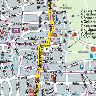 Stadtplan Langen