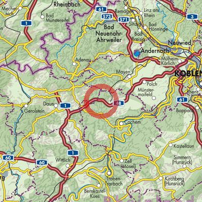 Landkarte Laubach