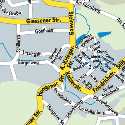 Stadtplan Laubach