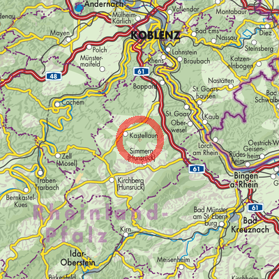 Landkarte Laubach