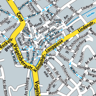 Stadtplan Lauterbach (Hessen)