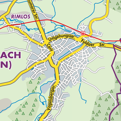 Übersichtsplan Lauterbach (Hessen)