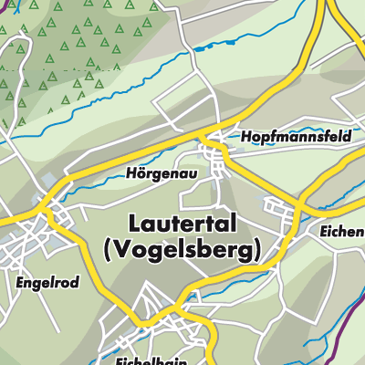 Übersichtsplan Lautertal