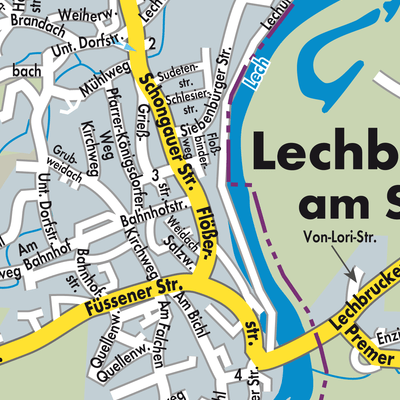 Stadtplan Lechbruck am See