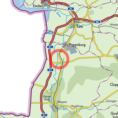 Landkarte Lehe