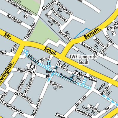 Stadtplan Lengerich