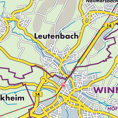 Übersichtsplan Leutenbach