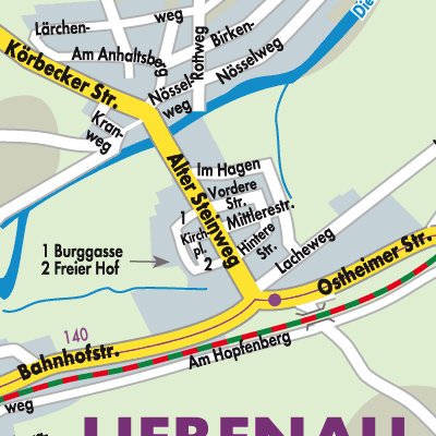 Stadtplan Liebenau