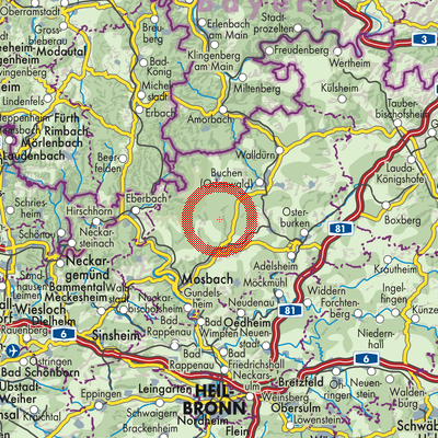 Landkarte Limbach