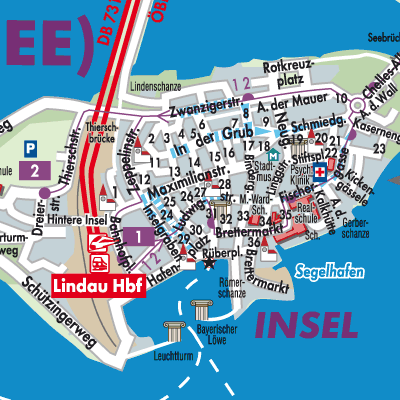 Stadtplan Lindau (Bodensee)