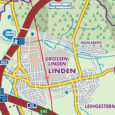 Übersichtsplan Linden