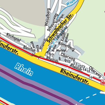 Stadtplan Lorch