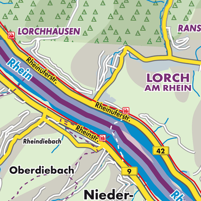 Übersichtsplan Lorch