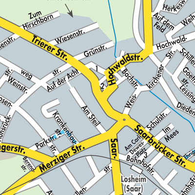 Stadtplan Losheim am See