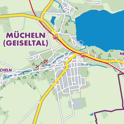 Übersichtsplan Mücheln (Geiseltal)