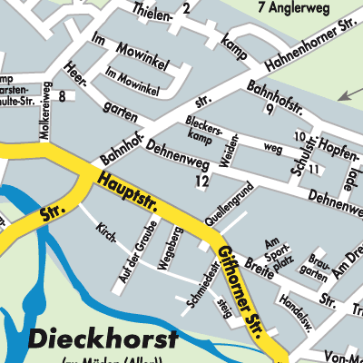 Stadtplan Müden (Aller)