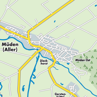 Übersichtsplan Müden (Aller)