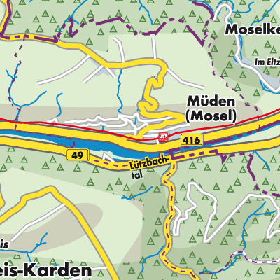 Übersichtsplan Müden (Mosel)