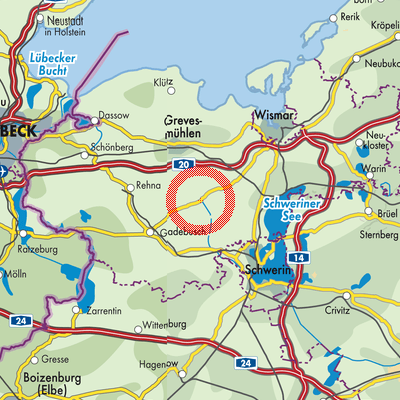 Landkarte Mühlen Eichsen