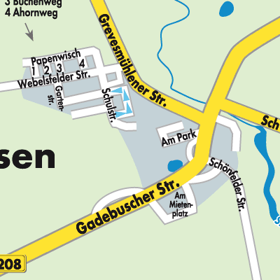 Stadtplan Mühlen Eichsen