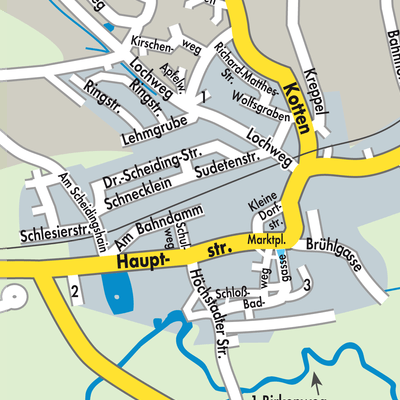 Stadtplan Mühlhausen