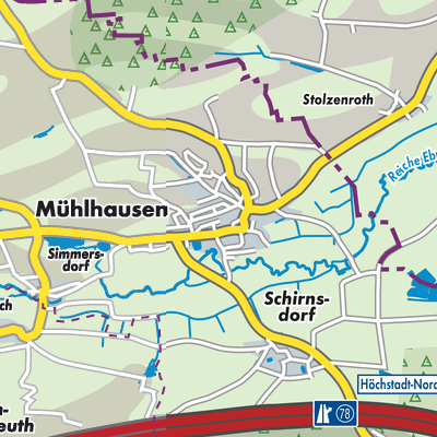 Übersichtsplan Mühlhausen