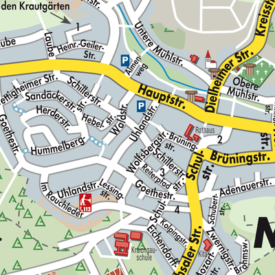 Stadtplan Mühlhausen
