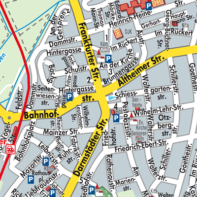 Stadtplan Münster (Hessen)
