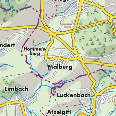 Übersichtsplan Malberg