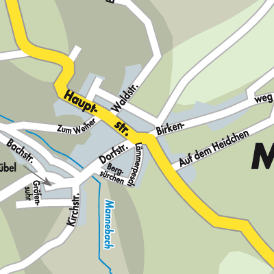 Stadtplan Mannebach