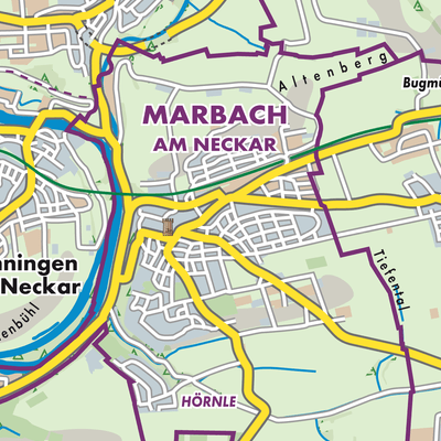 Übersichtsplan Marbach am Neckar