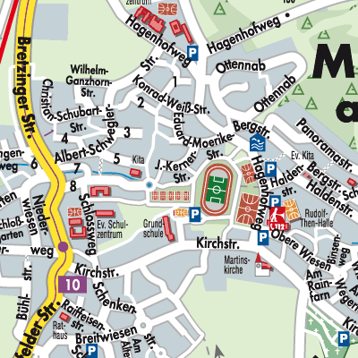 Stadtplan Michelbach an der Bilz