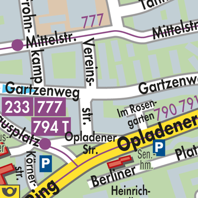 Stadtplan Monheim am Rhein