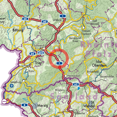 Landkarte Naurath (Wald)