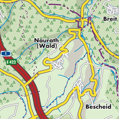 Übersichtsplan Naurath (Wald)