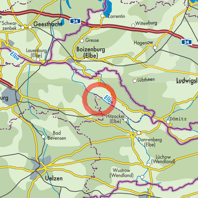 Landkarte Neu Darchau