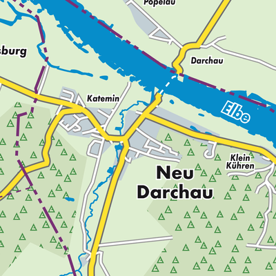 Übersichtsplan Neu Darchau